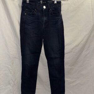 Women’s 7 For All Mankind Size 23 Jeans Denim Dark Blue Jeans